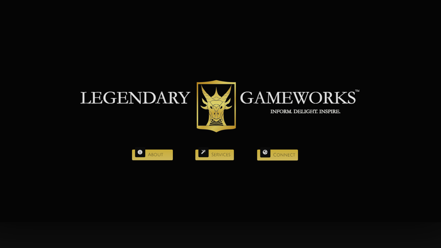 Screenshot of Legendary Gameworks Website